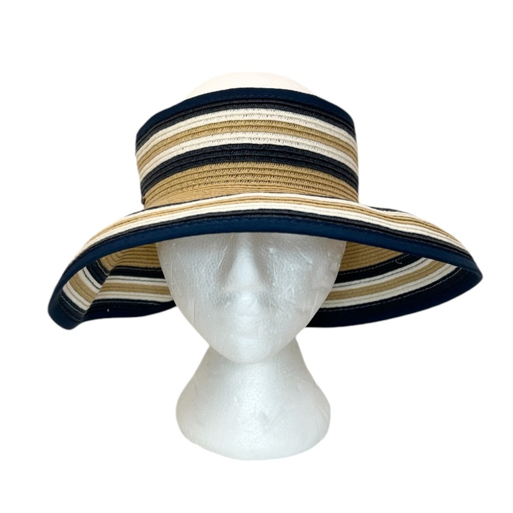 Scala Packable Roll Visor Striped Pattern
